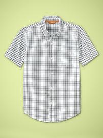 Short-sleeve checked shirt
