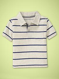 Striped polo shirt