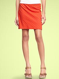 Eyelet mini skirt