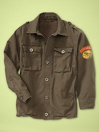 Military shirt jacket