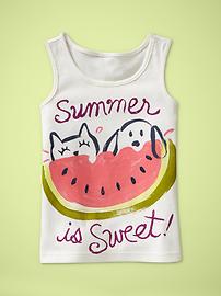 Summer fun graphic tank