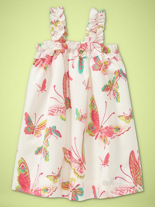 View large product image 1 of 1. Ruffle-strap butterfly dress