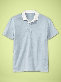 Lightweight heather polo