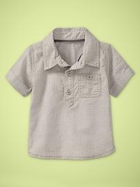 Printed popover shirt