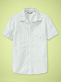 Short-sleeve stripe shirt