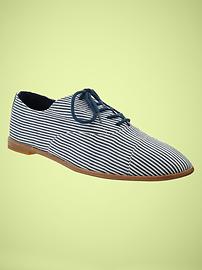 Striped oxfords