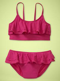Layered ruffle  two-piece