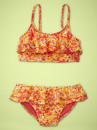Marbled floral two-piece