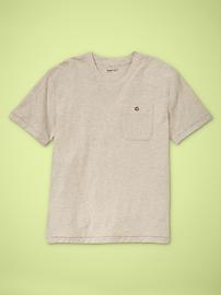 Slub pocket V-neck