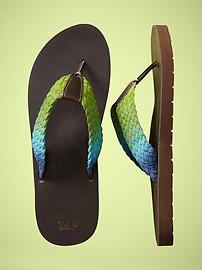 Dip-dye flip flops