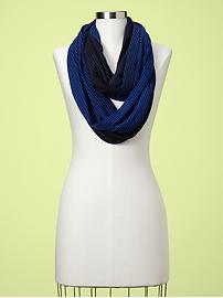 Striped infinity scarf