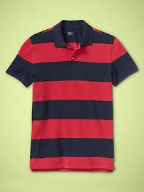 The essential bold striped polo
