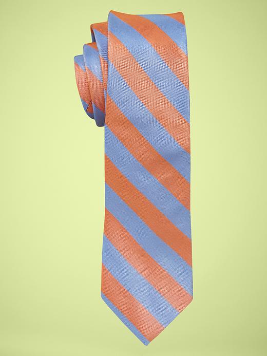 View large product image 1 of 1. Bold diagonal striped tie