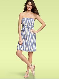Ikat drawstring dress