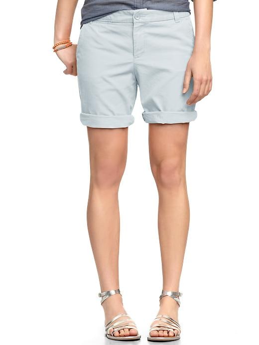 View large product image 1 of 1. Boyfriend roll-up shorts