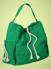 Drawstring hobo bag