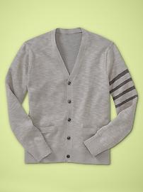 Band of stripes cardigan