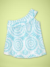Printed one-shoulder top