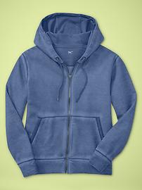 Tonal pop-stitch hoodie
