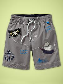 Treasure swim trunks