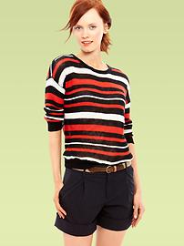 Striped knit sweater