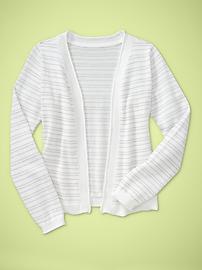 Lurex striped cardigan
