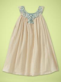 Embellished crepe dress