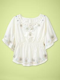 Embellished flowy top