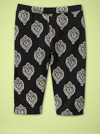 Cropped printed leggings