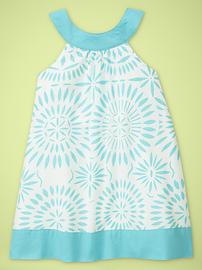 Printed shift dress