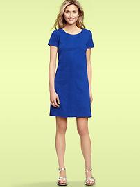 Solid crewneck dress