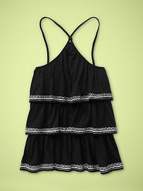 Ruffled halter tank