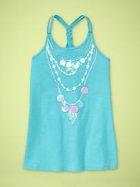 Braided racerback tank