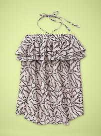 Printed halter top