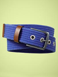Ribbed webbing belt