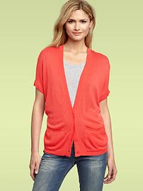 Dolman-sleeve pocket sweater