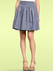 1969 printed chambray skirt