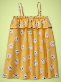 Printed ruffle sundress