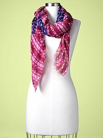 Two-tone print scarf