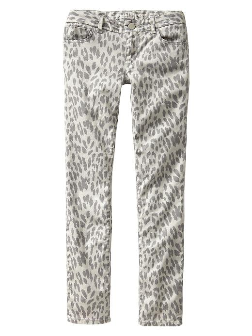 Image number 1 showing, Kids Leopard Print Super Skinny Jeans with Fantastiflex