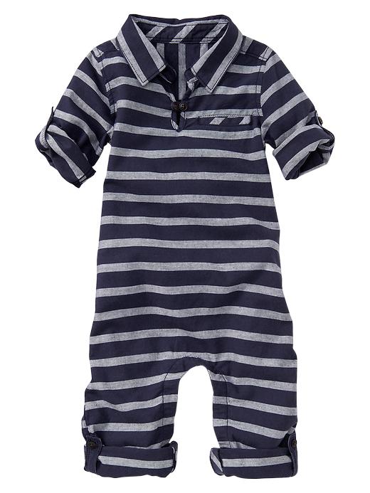Image number 1 showing, Convertible striped one-piece