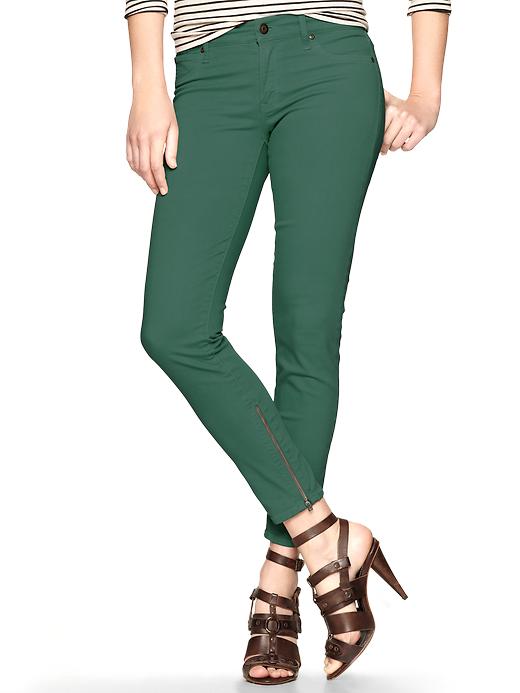 View large product image 1 of 1. 1969 ankle zip legging jeans