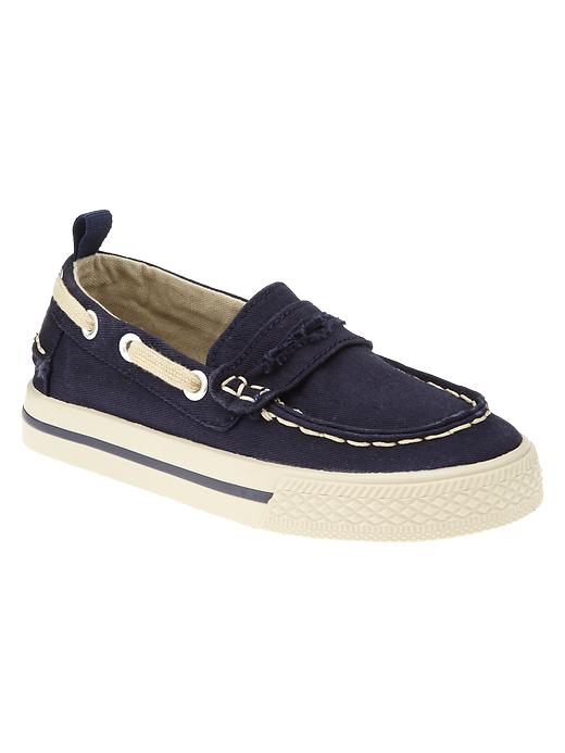 Image number 1 showing, Canvas boat shoes
