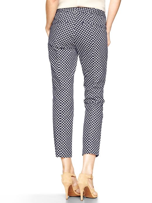 Image number 2 showing, Slim cropped refined print pants