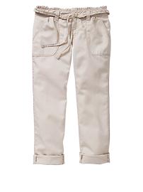 Belted capri pants