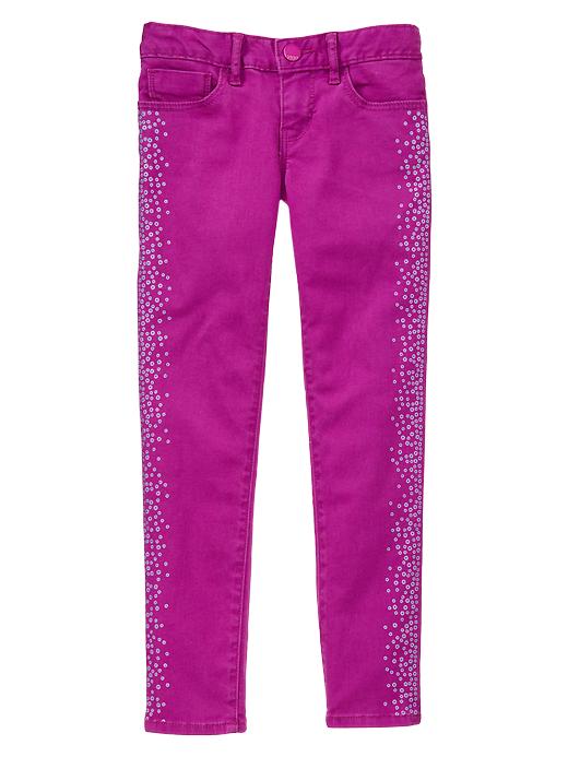 Image number 4 showing, Jewel box embellished skinny jeans