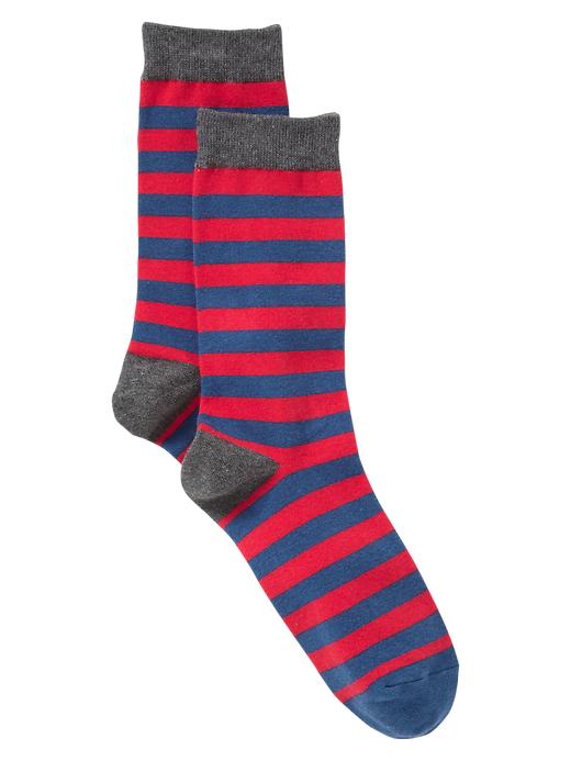 View large product image 1 of 1. Basic stripe crew socks