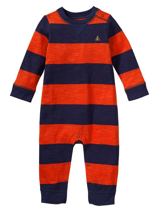 View large product image 1 of 1. Rugby striped one-piece