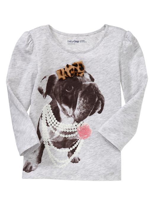 View large product image 1 of 1. Embellished animal graphic  T