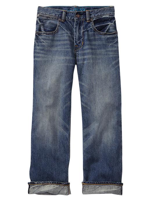 Image number 1 showing, Slouch straight jeans (medium wash)